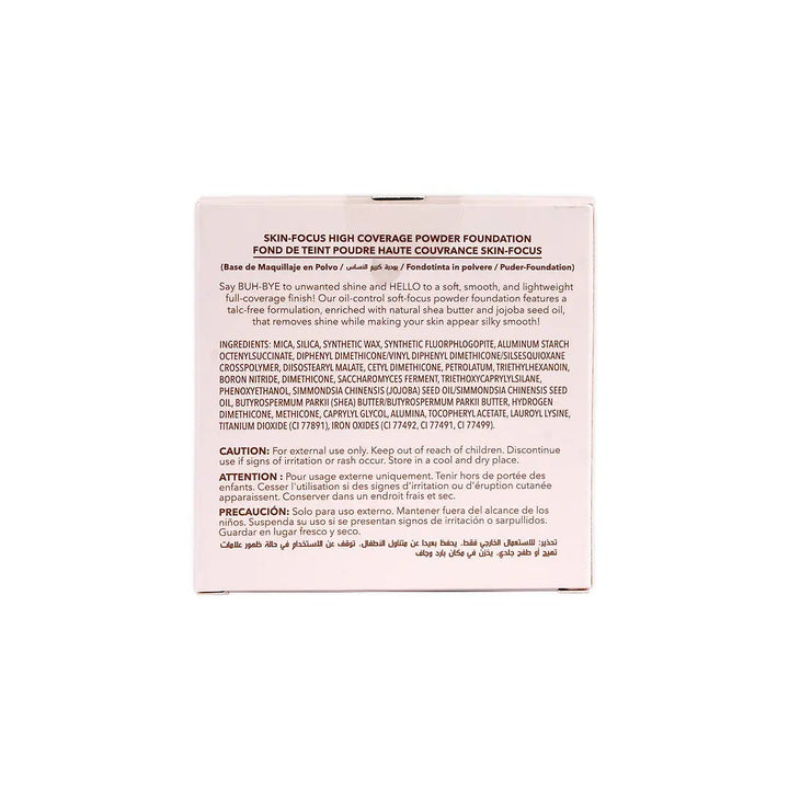 56315-Sheglam Skin-Focus High Coverage Powder Foundation 11g-Fair +5