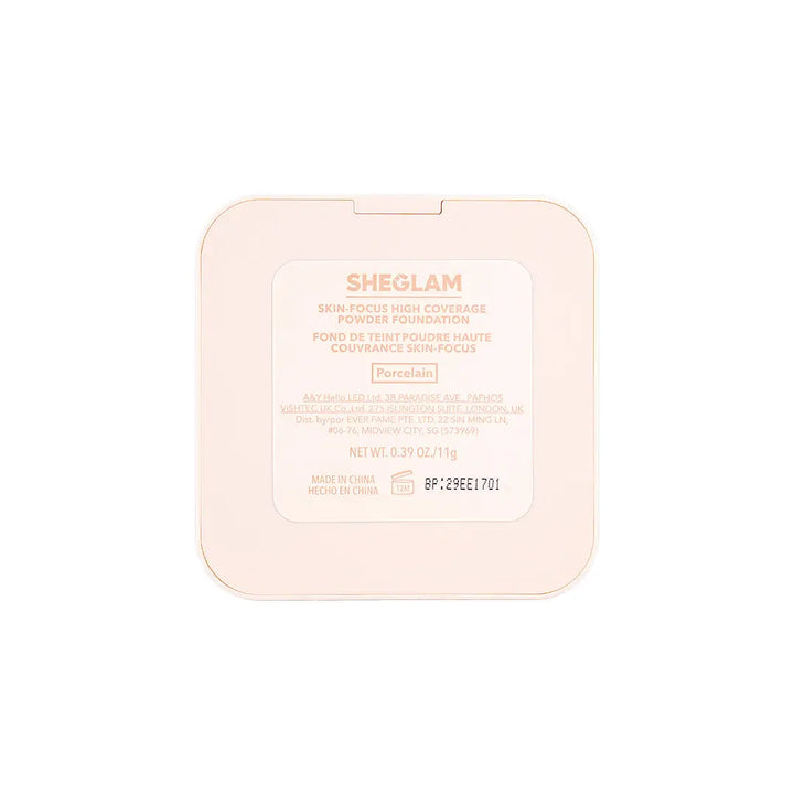 56316-Sheglam Skin-Focus High Coverage Powder Foundation-Porcelain +7