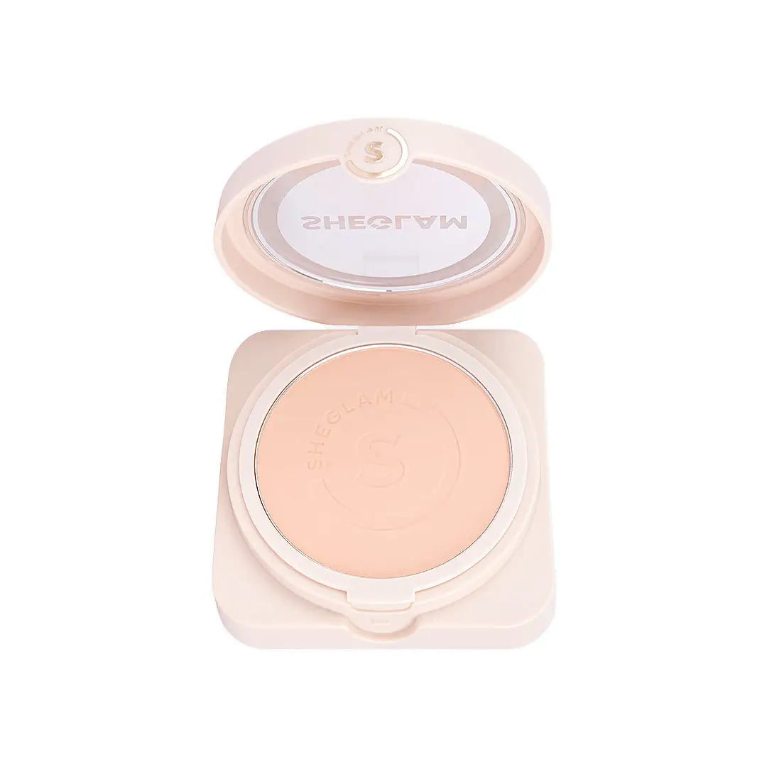 56316-Sheglam Skin-Focus High Coverage Powder Foundation-Porcelain +1