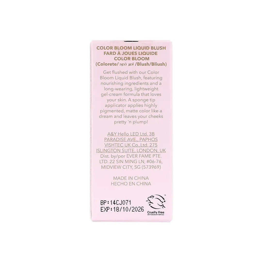 Sheglam Color Bloom Liquid Blush 5.2ml-Hush Hush