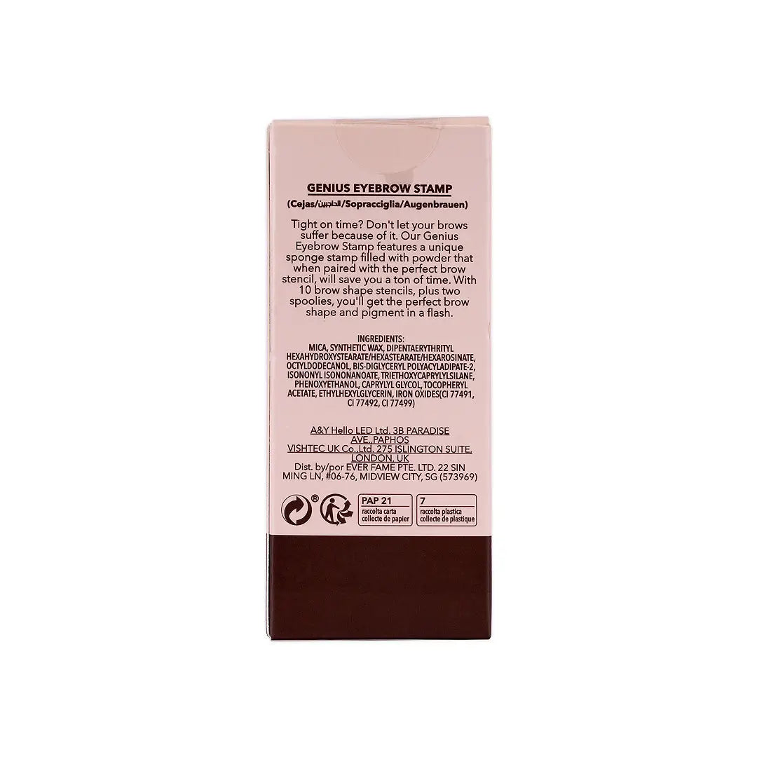 56329-Sheglam Genius Eyebrow Stamp 1.8g-Espresso +4