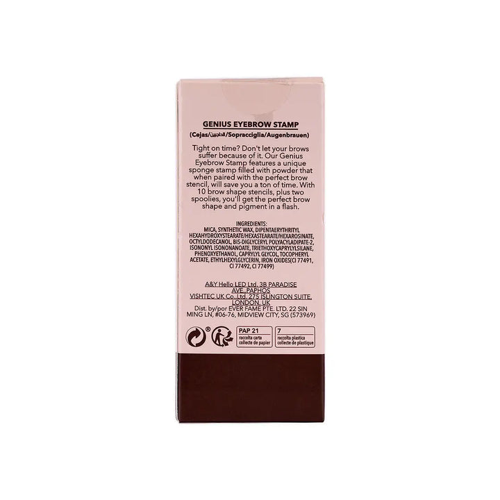 56329-Sheglam Genius Eyebrow Stamp 1.8g-Espresso +4