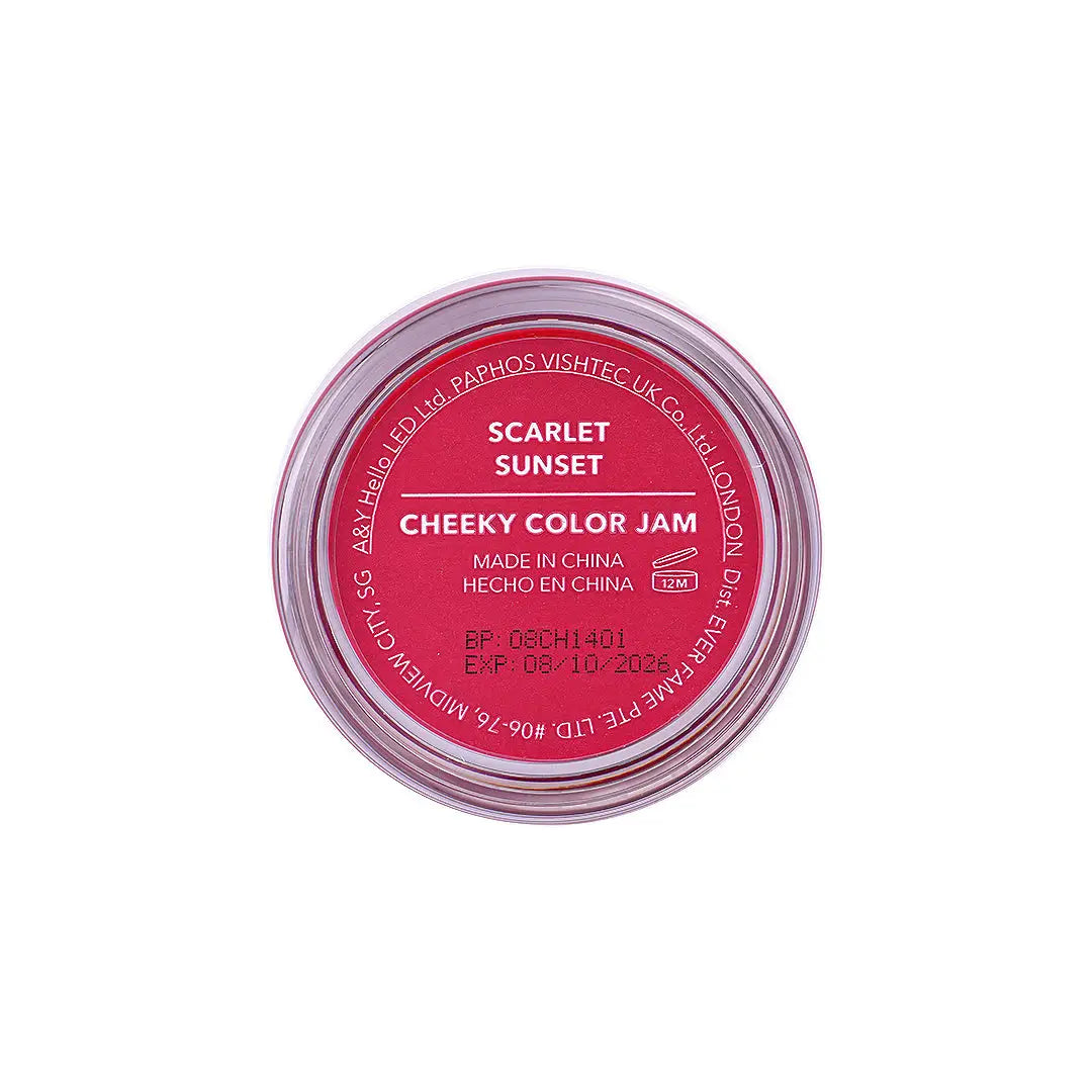 56343-Sheglam Cheeky Color Jam Blush 7.5g-Scarlet Sunset +5