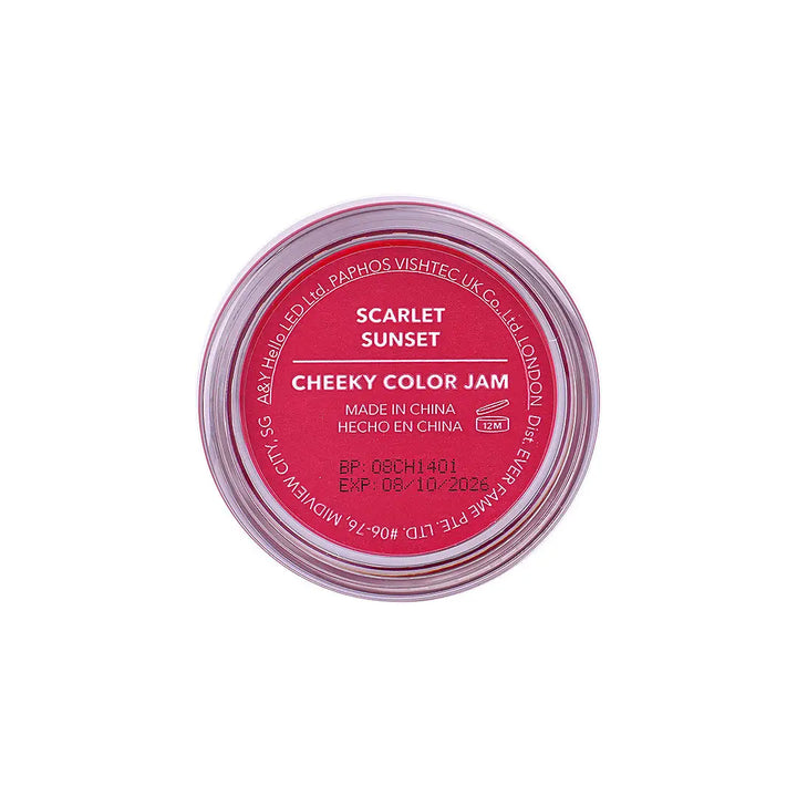 56343-Sheglam Cheeky Color Jam Blush 7.5g-Scarlet Sunset +5
