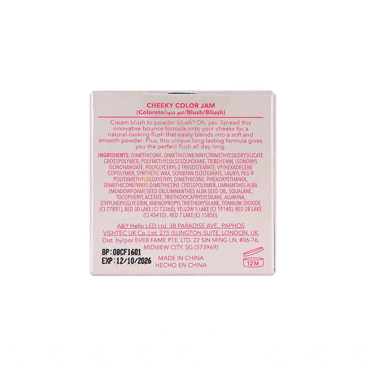 56344-Sheglam Cheeky Color Jam Blush 7.5g-Watermelon Candy +8