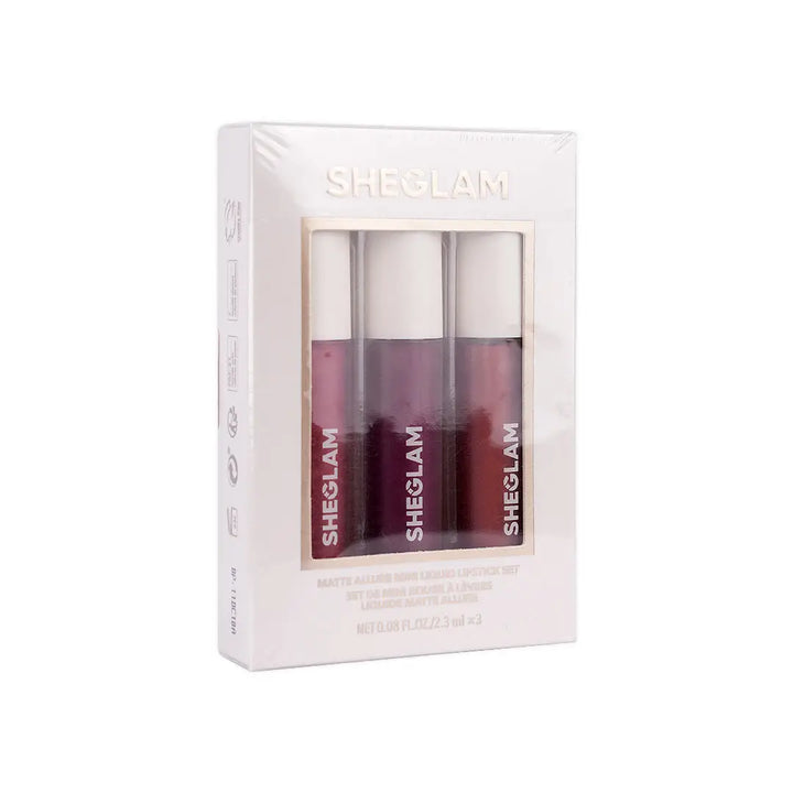 56345-Sheglam Matte Allure Mini Liquid Lipstick Set-Feel Real +5
