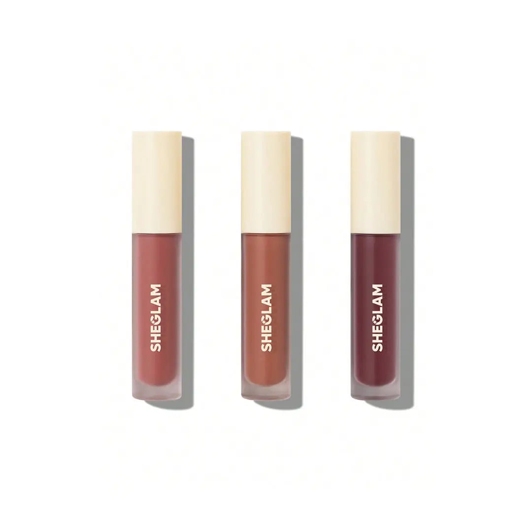 Sheglam Matte Allure Mini Liquid Lipstick Set-Feel Real 