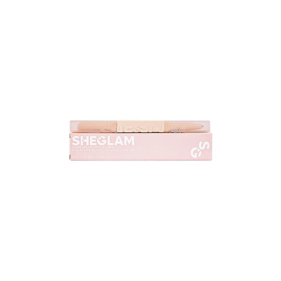56349-Sheglam Glam 101 Lipstick &amp; Liner Duo-Macaron +1