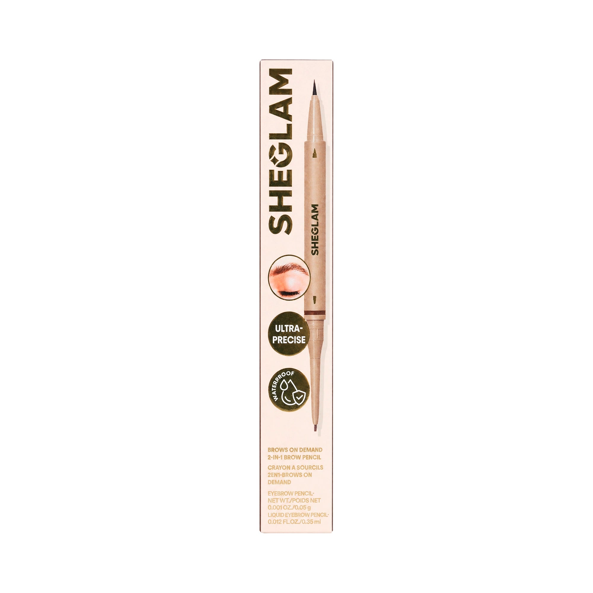 56351-Sheglam Brows On Demand 2-in-1 Brow Pencil - Auburn +3
