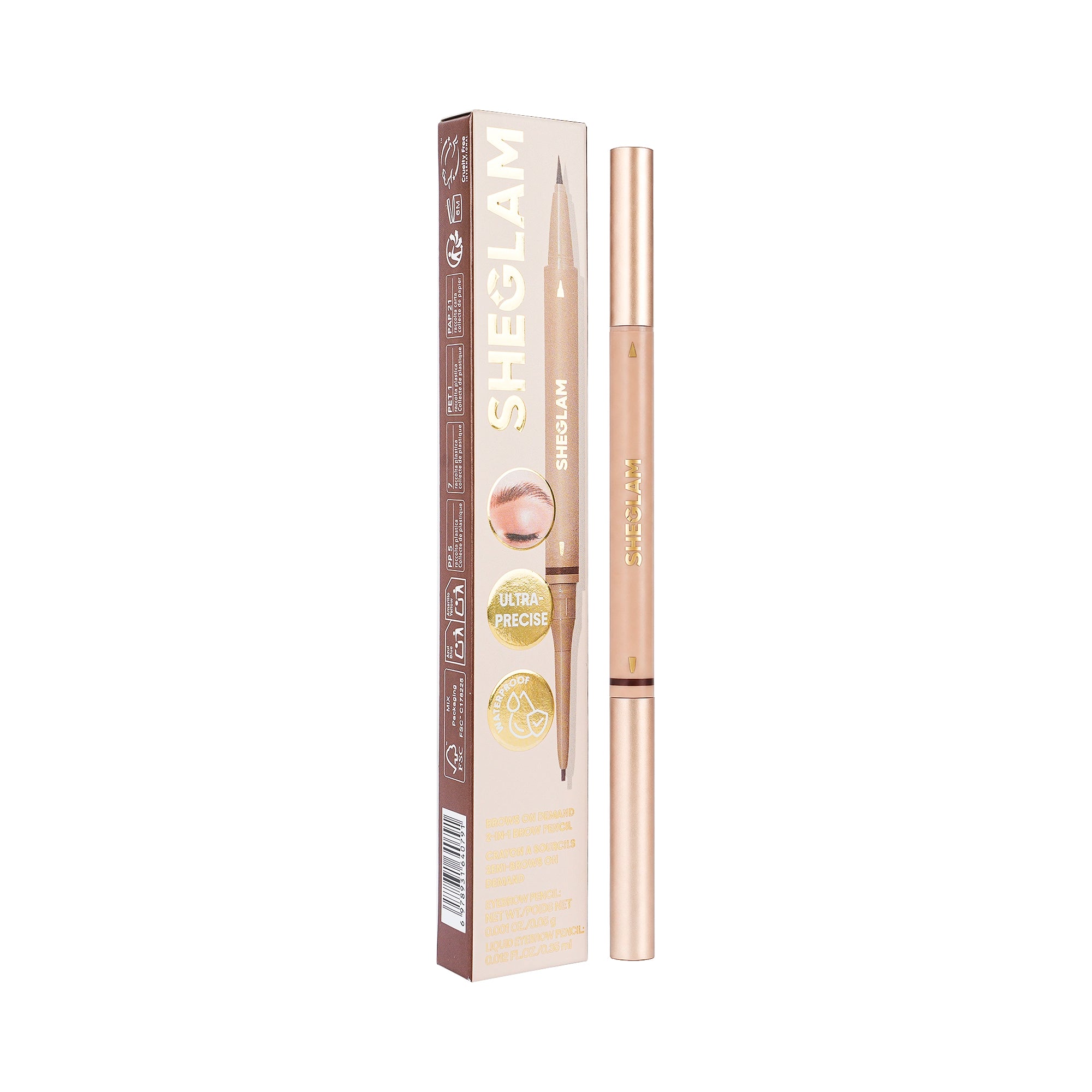 56351-Sheglam Brows On Demand 2-in-1 Brow Pencil - Auburn +5