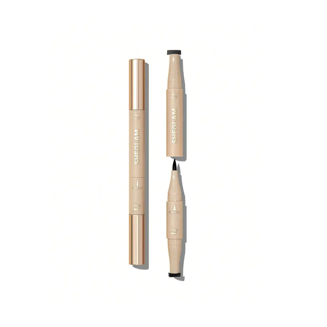 56352-Sheglam Get Foxy Eye Stamp & Liner Pen-Black