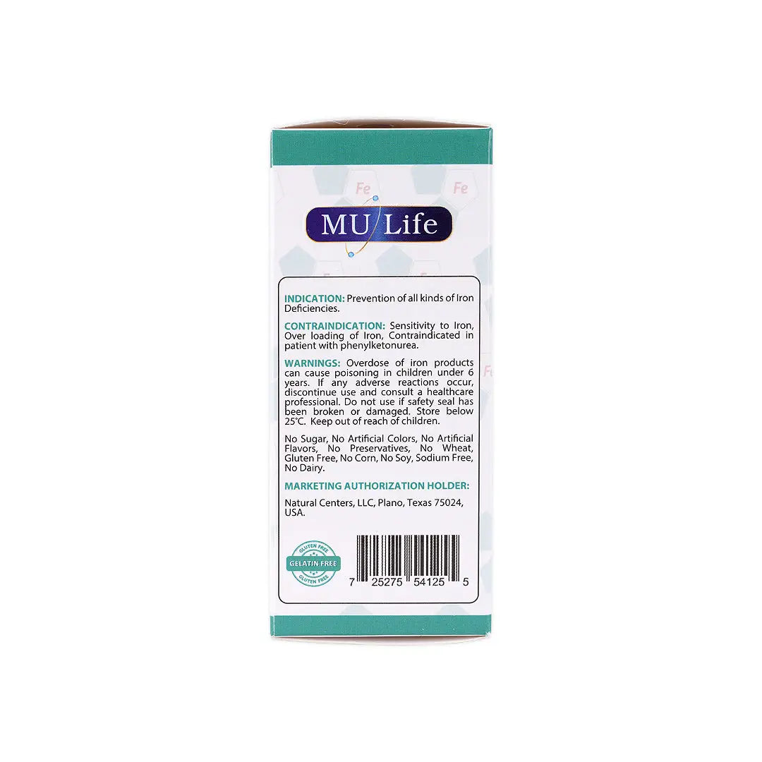 Mu Life Microsom Iron 30 Veggie Capsules