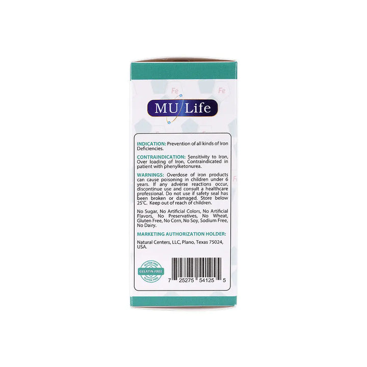 56372-Mu Life Microsom Iron 30 Veggie Capsules +5