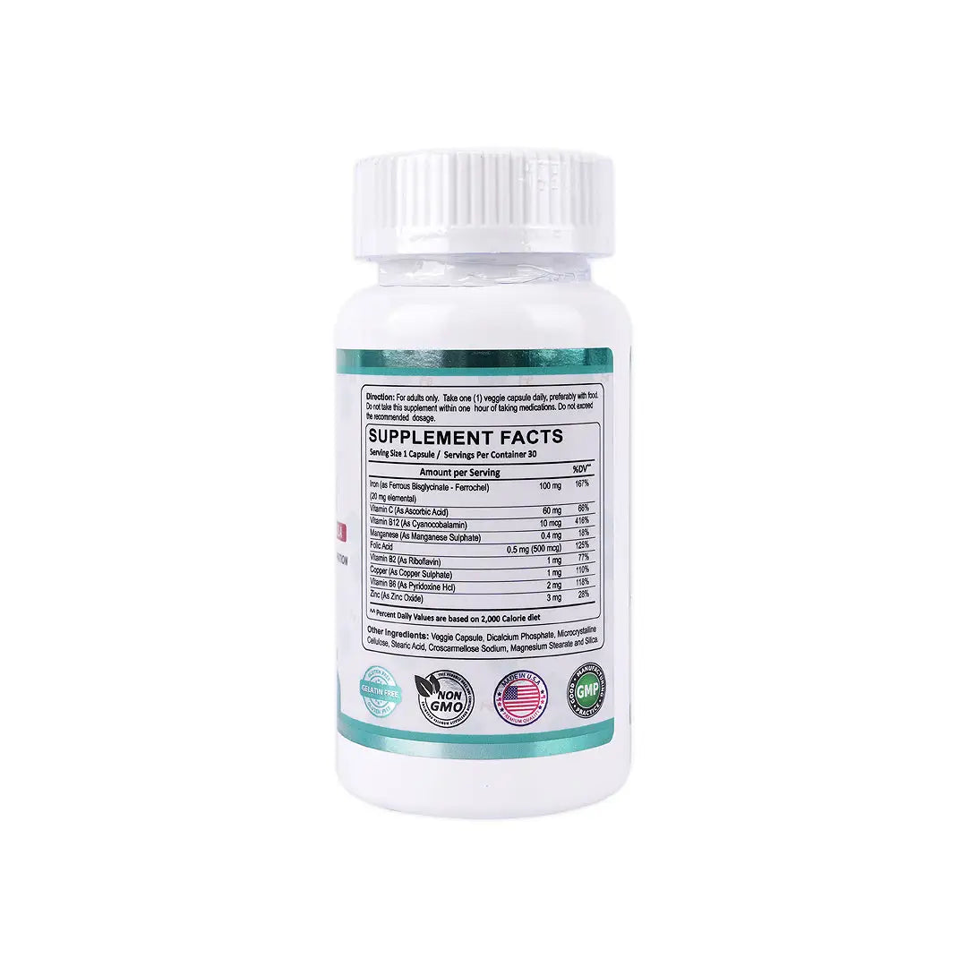Mu Life Microsom Iron 30 Veggie Capsules