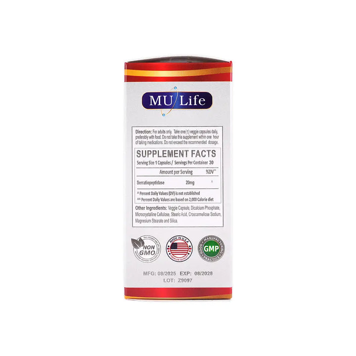 56373-Mu Life Voltlife 30 Veggie Capsules +6