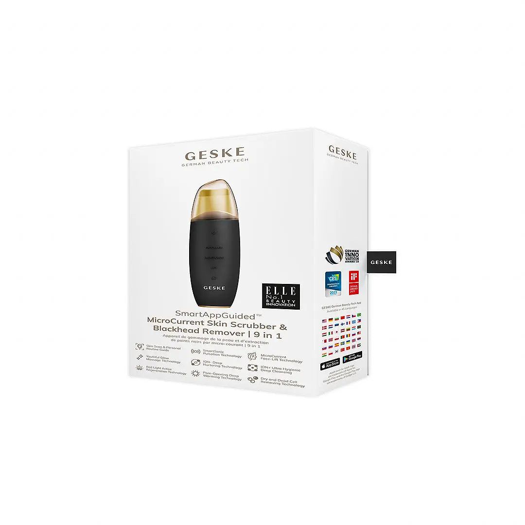 56376-Geske Microcurrent Skin Scrubber&amp;Blackhead Remover 9in1-Grey +13