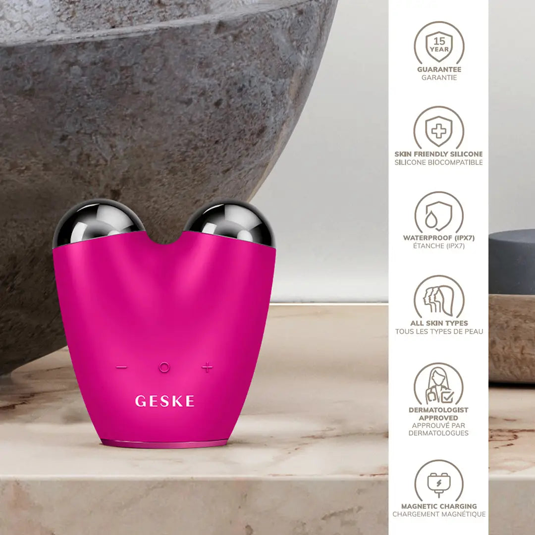 56377-Geske Micro Current Face-Lifter 6 In 1 - Magenta +5