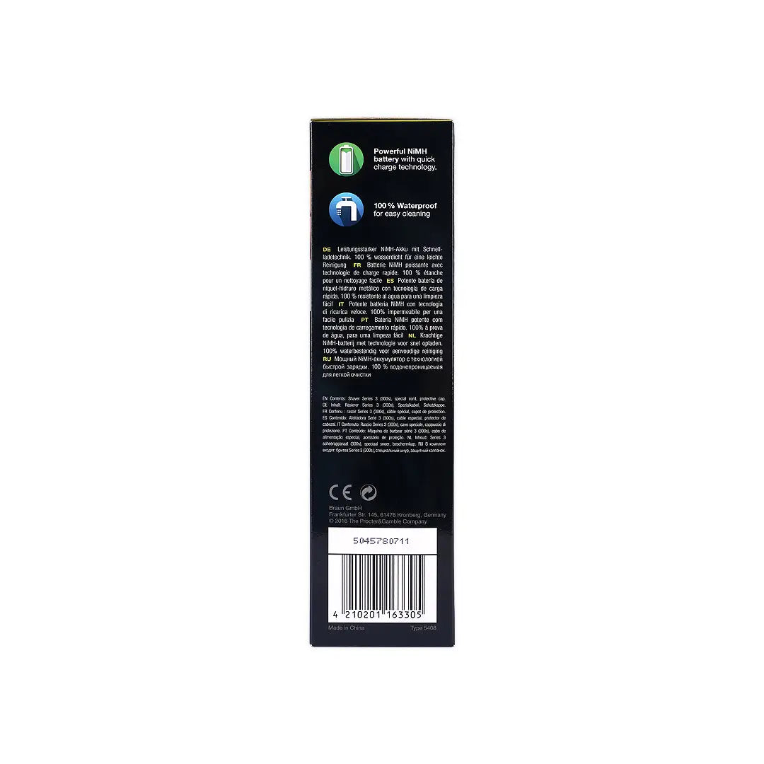 56388-Braun Series 3 Electric Shaver 3 300S Black +1