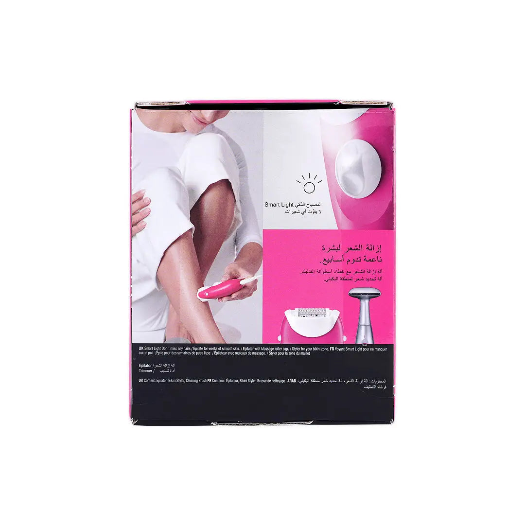 56391-Braun Silk-Epil 3 202 Epilator+Bikini Trimmer-Raspberry Pink +3