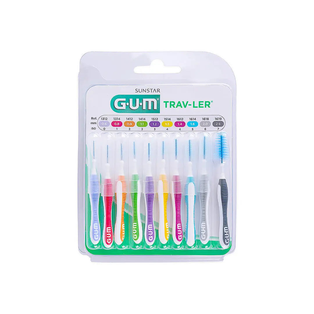 56411-GUM Trav-Ler Interdental Brush Assorted 10pcs-1699