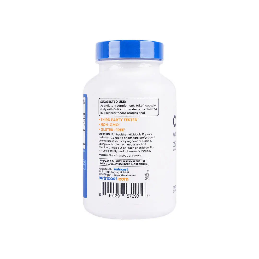 56422-Nutricost Cranberry with vit C&E 25000 Mg 120 Caps +1