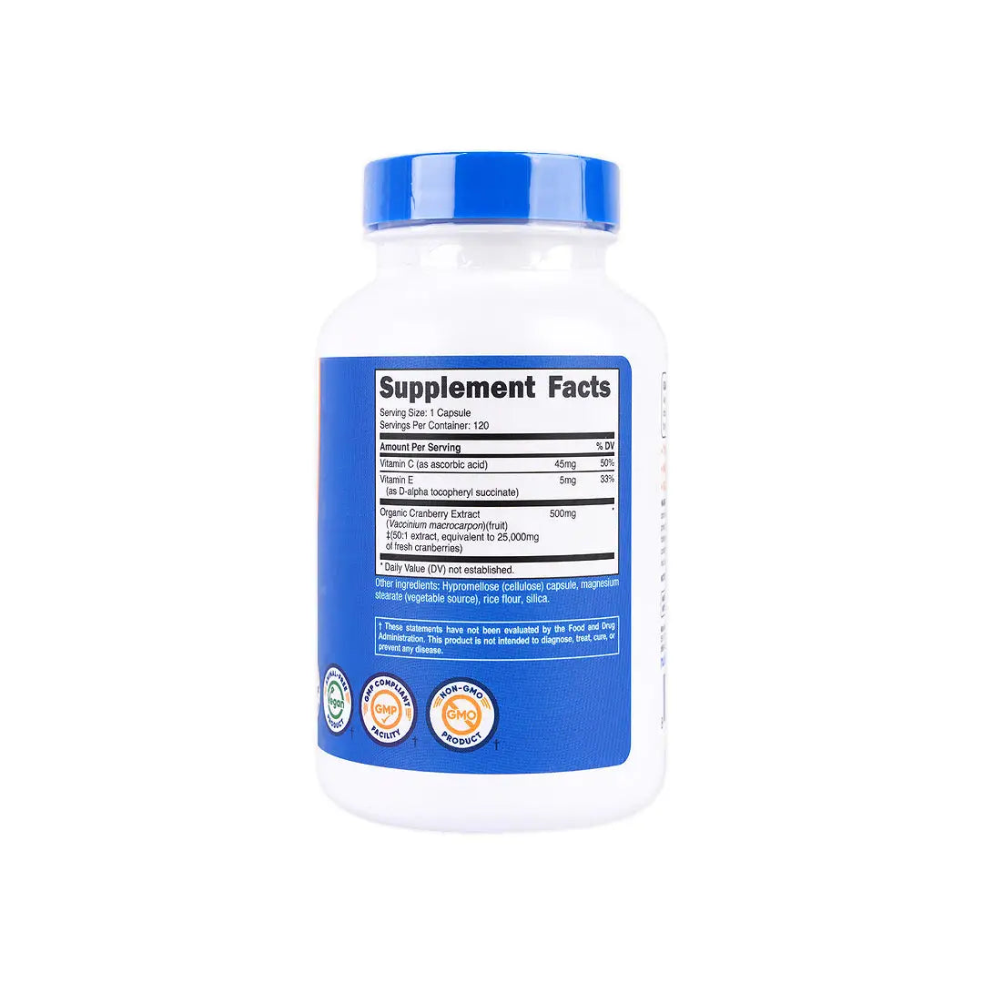 Nutricost Cranberry with vit C&E 25000 Mg 120 Caps