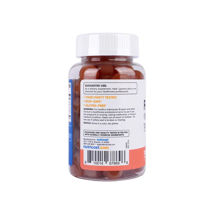 56423-Nutricost Folic Acid 1000 Mcg 120 Gummies-Berry +1