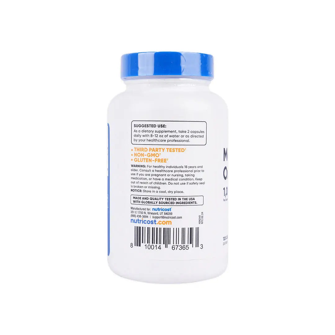 56432-Nutricost Magnesium Orotate 1000 Mg 120 Caps +1