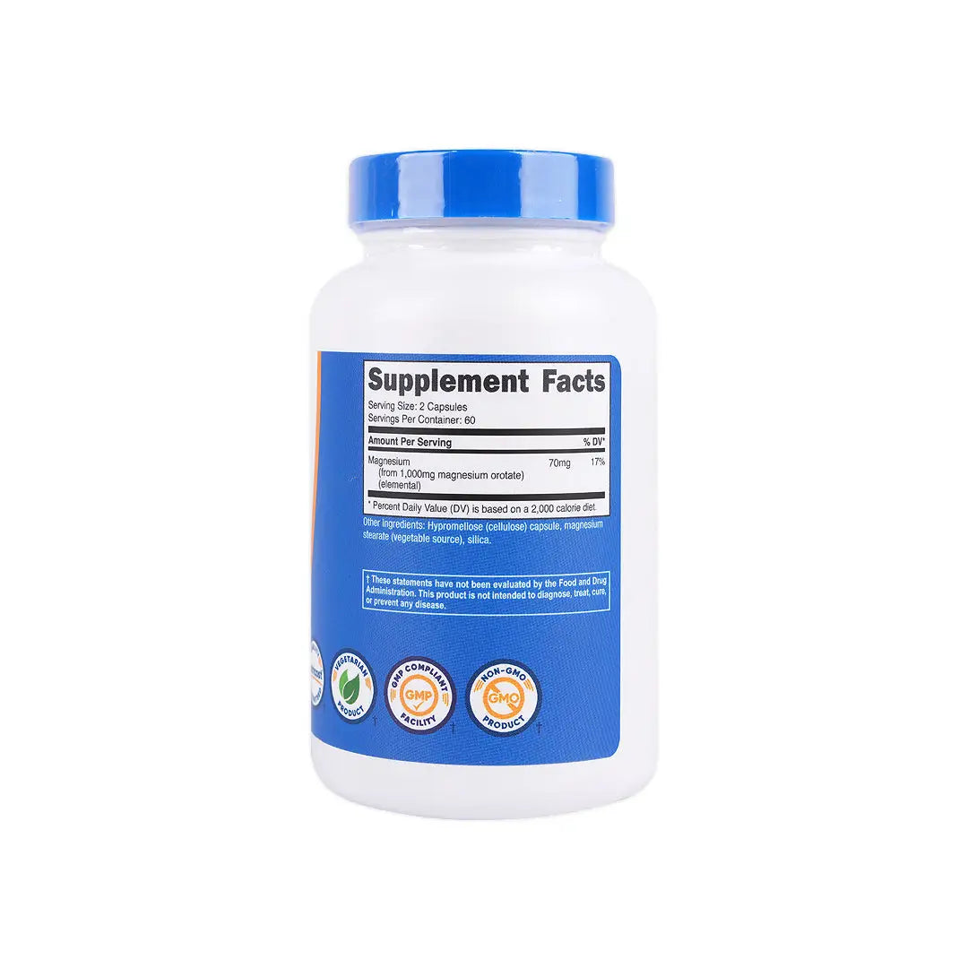 56432-Nutricost Magnesium Orotate 1000 Mg 120 Caps +2