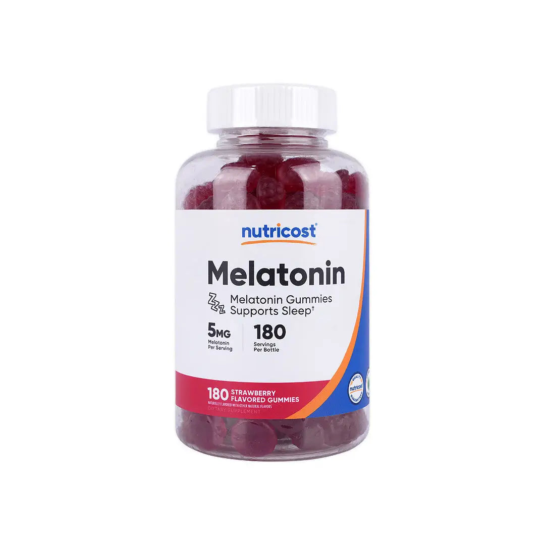 56435-Nutricost Melatonin 5mg 180 Gummies-Strawberry