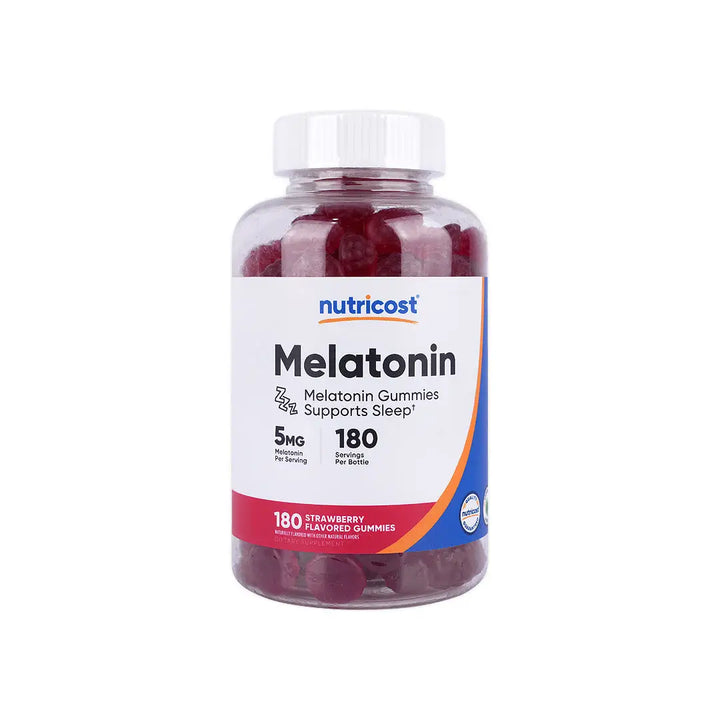 56435-Nutricost Melatonin 5mg 180 Gummies-Strawberry