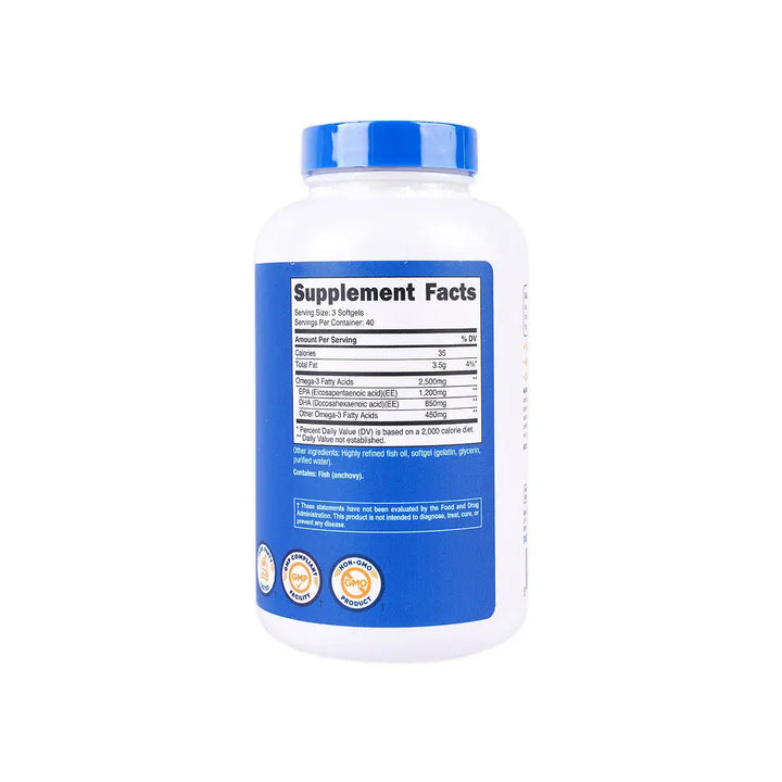 56441-Nutricost Omega-3 2500mg 120 Sftgels +2