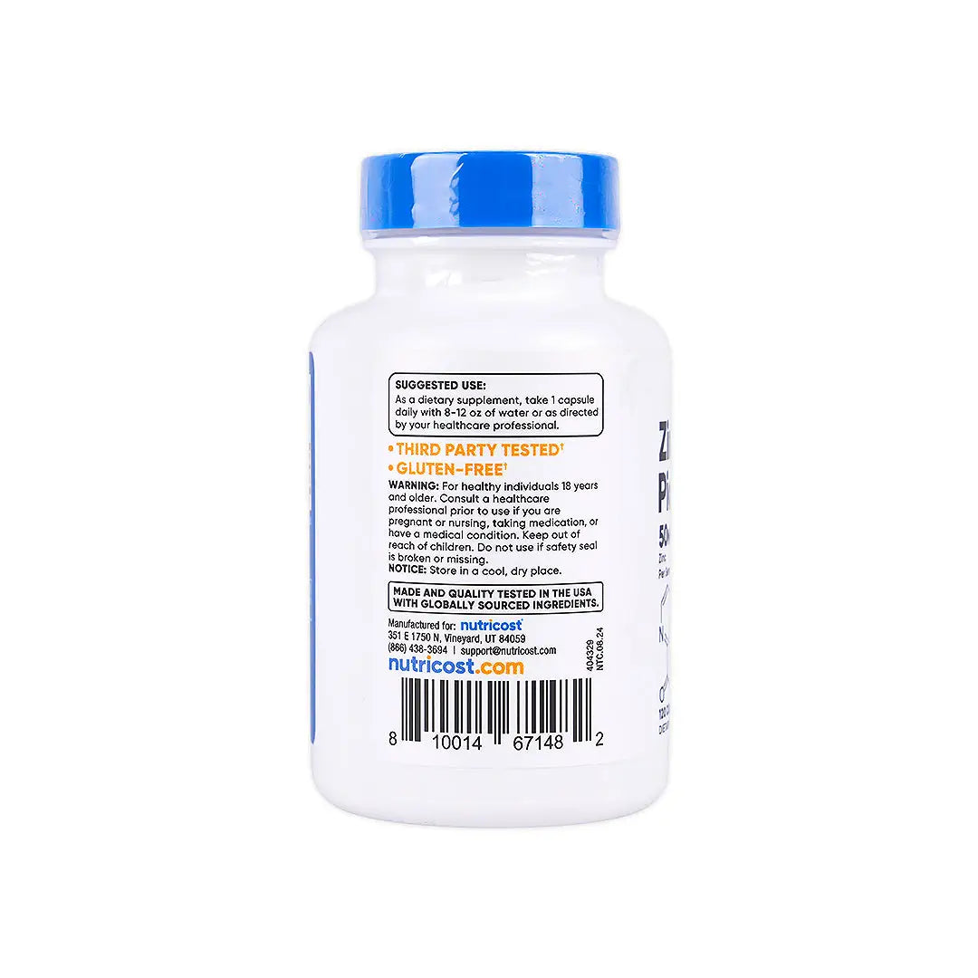 56445-Nutricost Zinc Picolinate 50 Mg 120 Caps +1