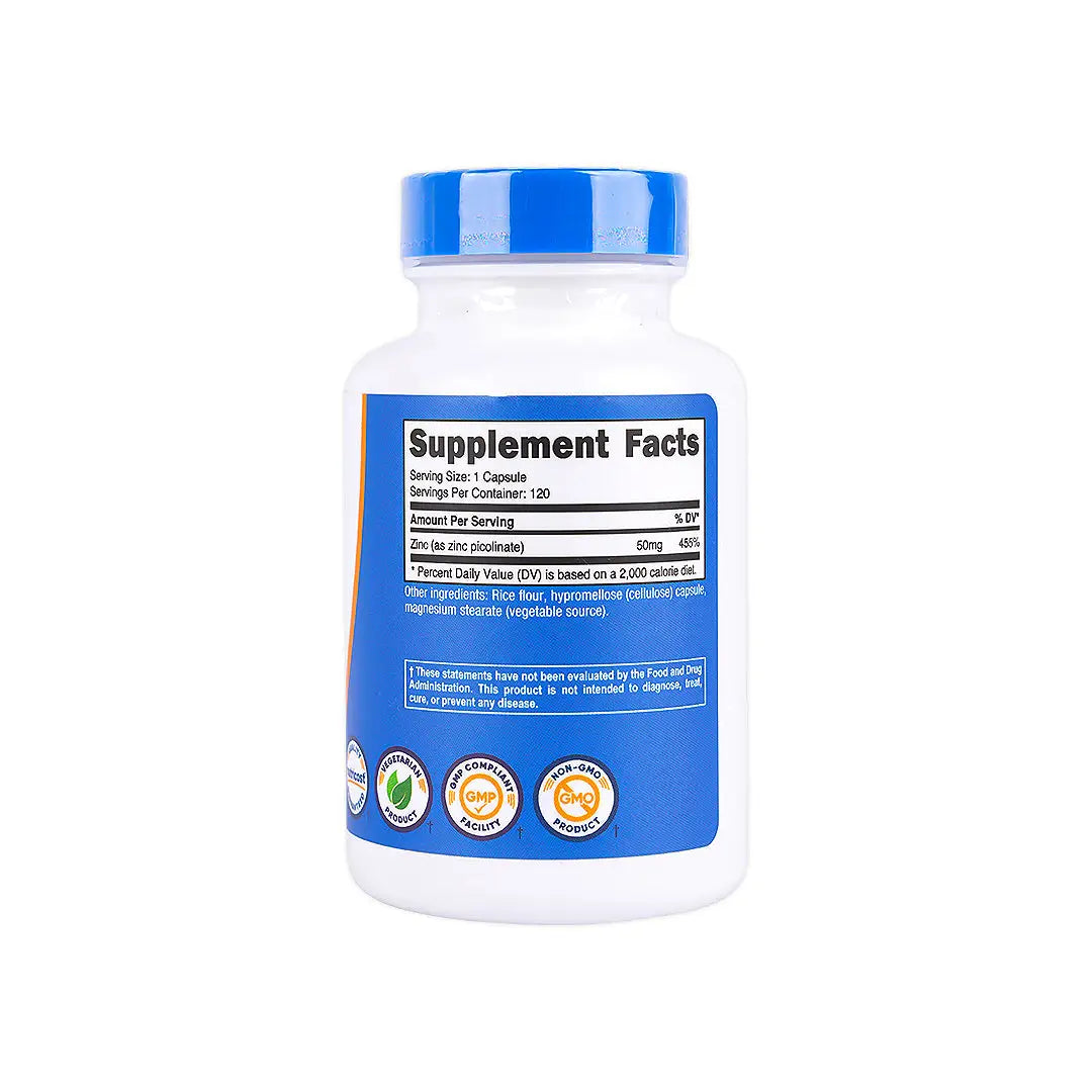 56445-Nutricost Zinc Picolinate 50 Mg 120 Caps +2