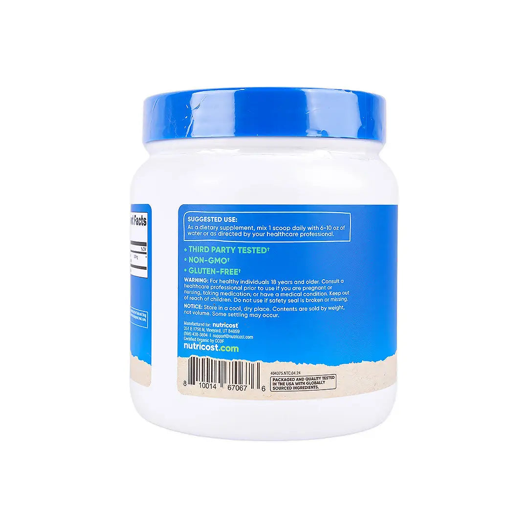56447-Nutricost Organic Astragalus Root Powder 454g - Unflavored +1