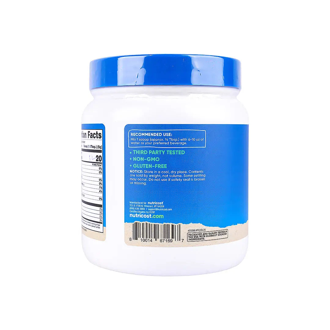 56449-Nutricost Organic Beetroot Powder 454g - Unflavored +1