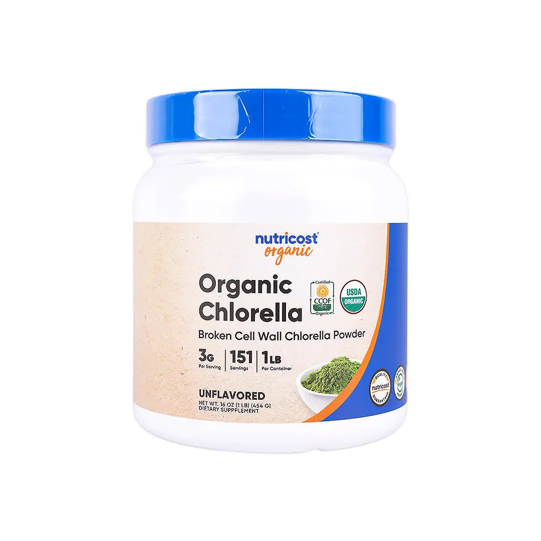 56450-Nutricost Organic Chlorella 454g - Unflavored