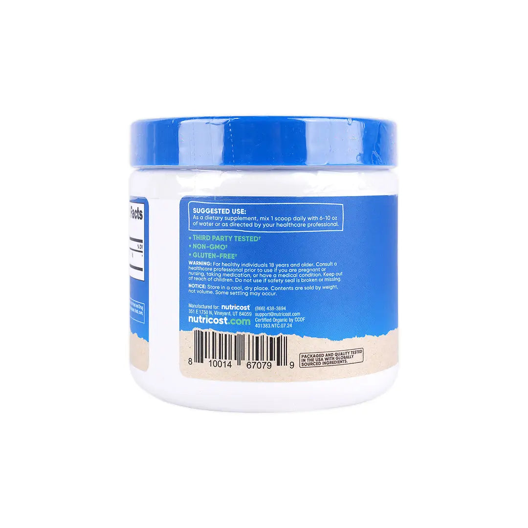 56451-Nutricost Organic Cordyceps Mushroom 100g - Unflavored +1
