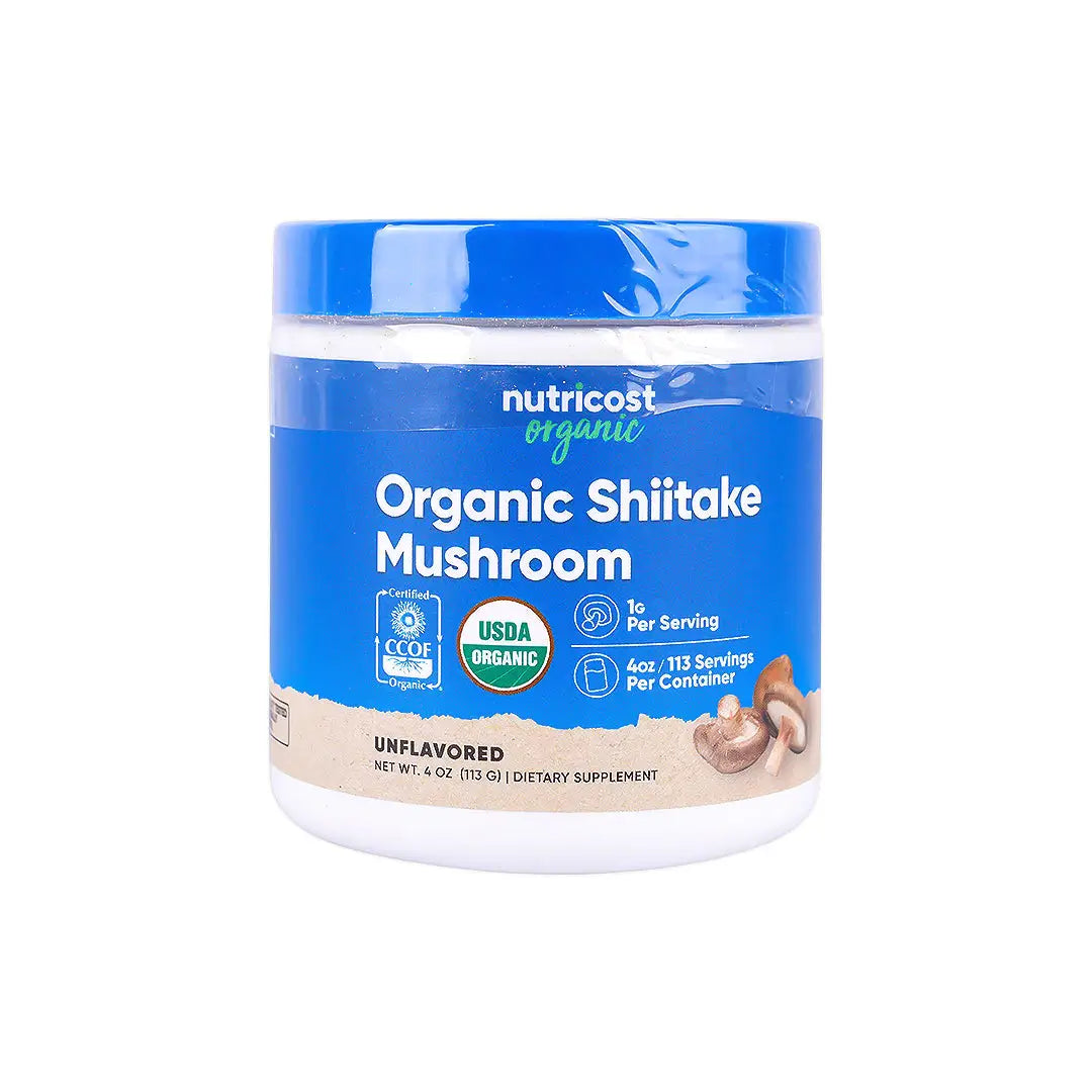 56456-Nutricost Organic Shiitake Mushroom 113gm-Unflvaored