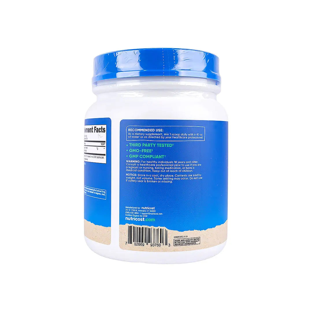 56458-Nutricost Organic Wheatgrass 454g - Unflavored +1