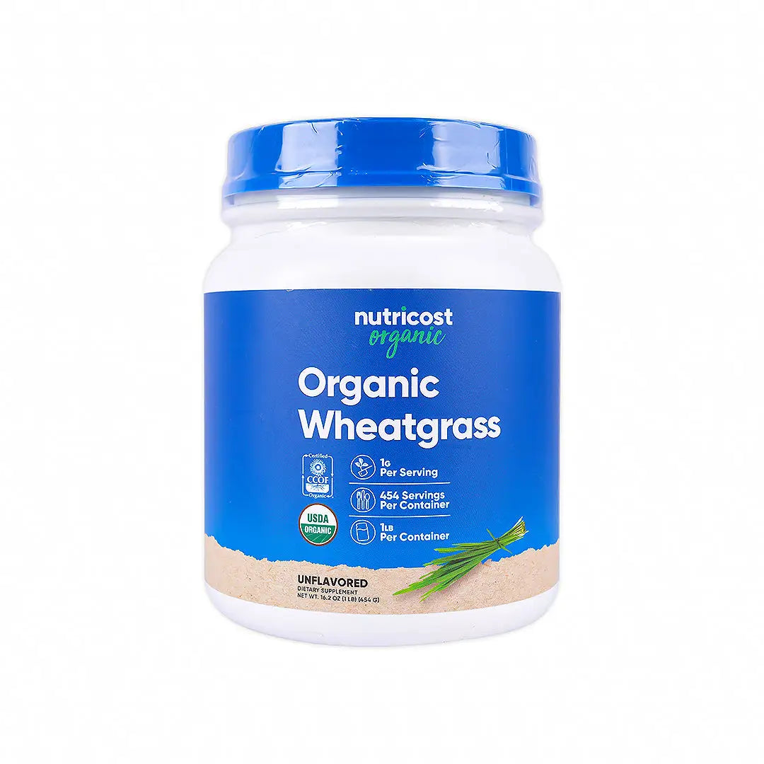 56458-Nutricost Organic Wheatgrass 454g - Unflavored
