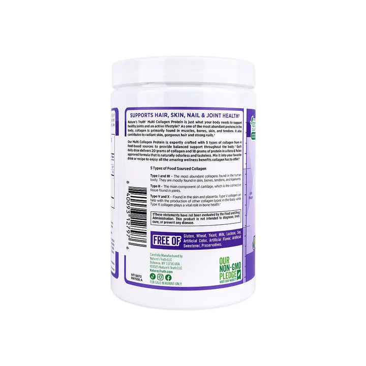56463-Nature’s Truth Multi Collagen Protein 255g Powder +1