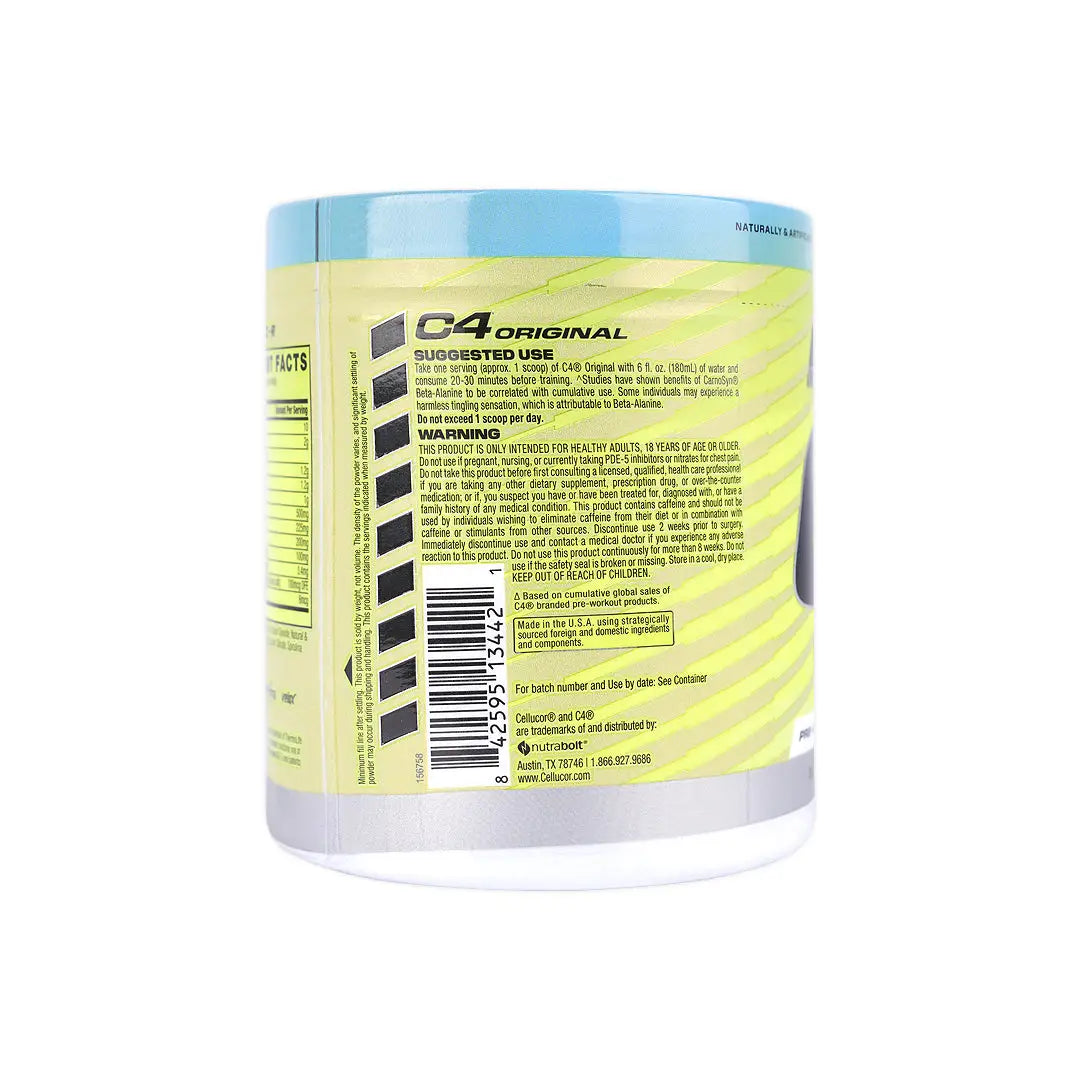 Cellucor C4 Ripped Original  Pre Workout Ice Blue Razz 282g