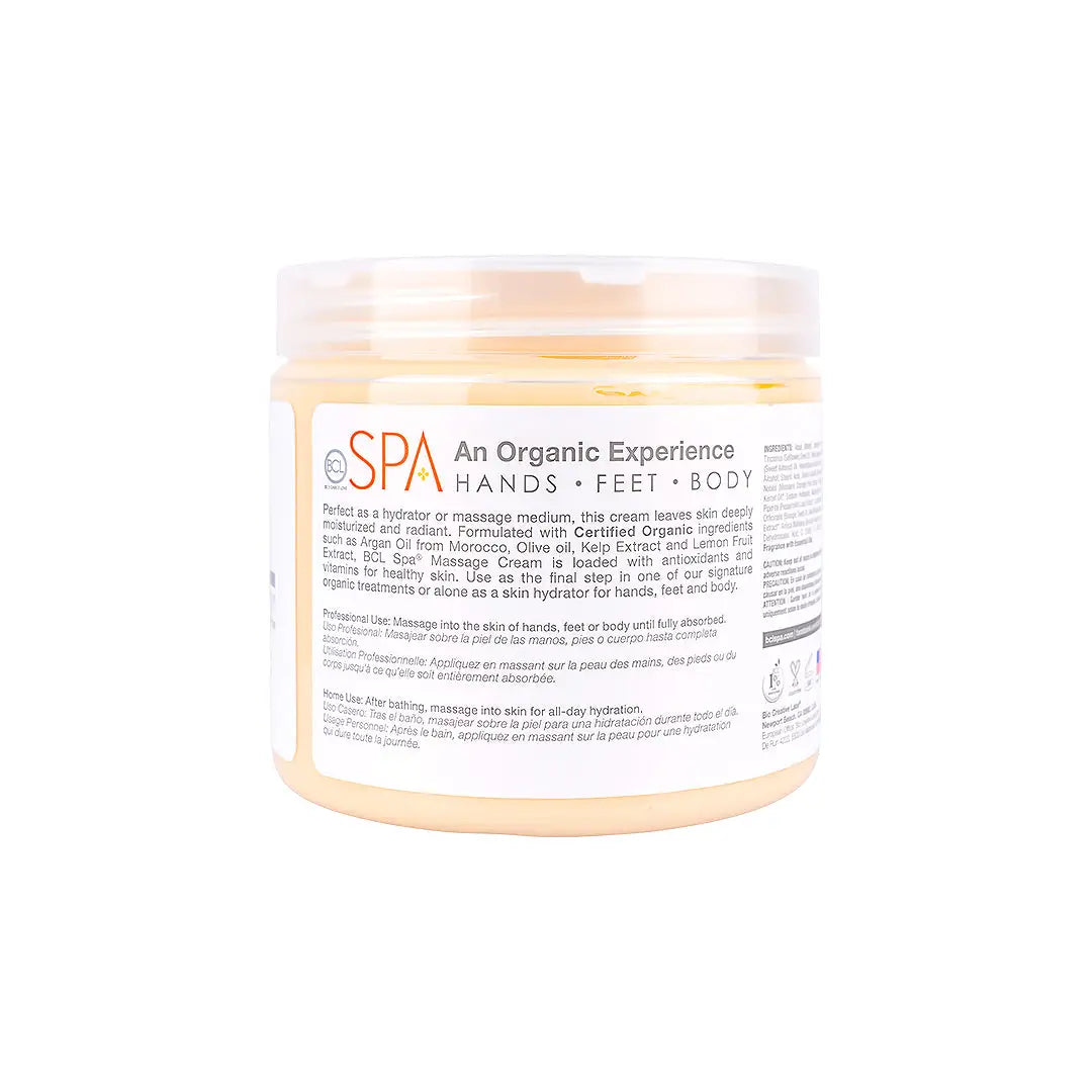 BCL SPA Massage Cream 473ml–Mandarin + Mango