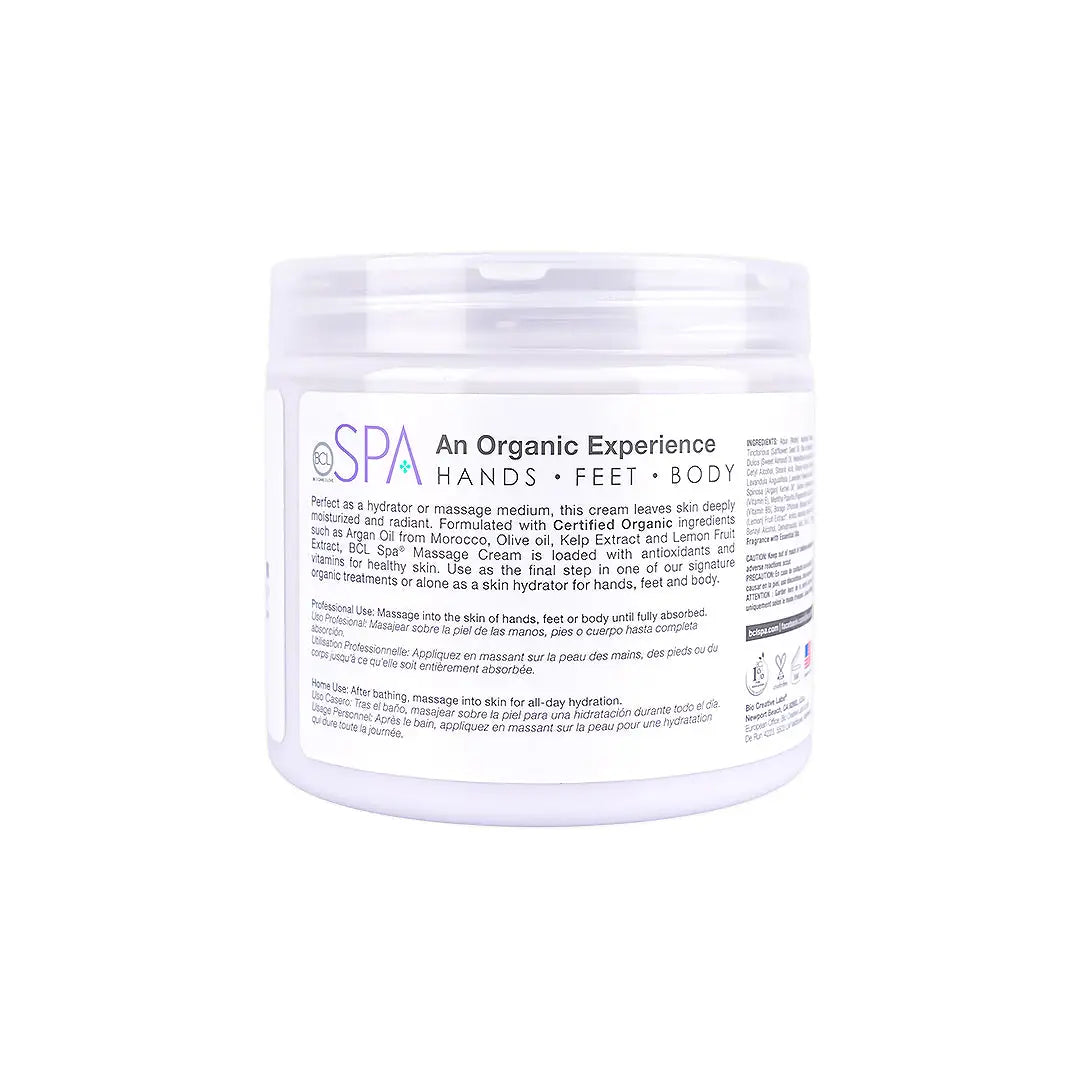 BCL SPA Massage Cream 473ml -Lavender + Mint