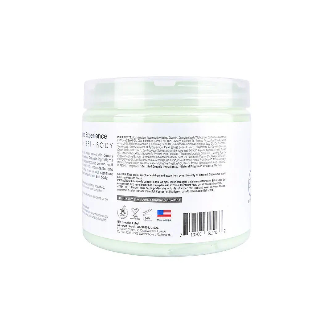 BCL SPA Massage Cream 473ml -Lemongrass + Green Tea