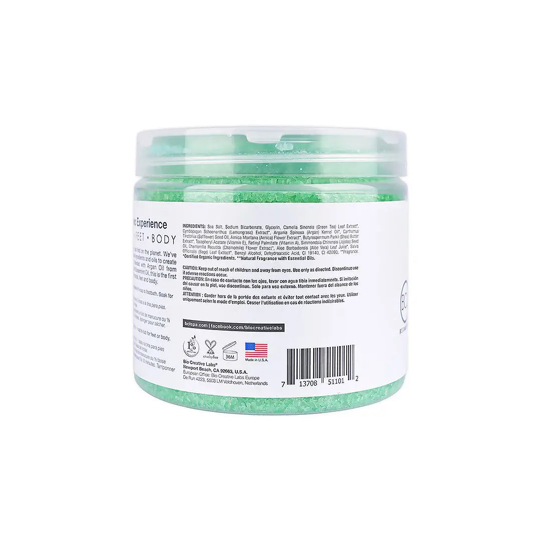 BCL SPA Dead Sea Salt Soak 454g -Lemongrass + Green Tea