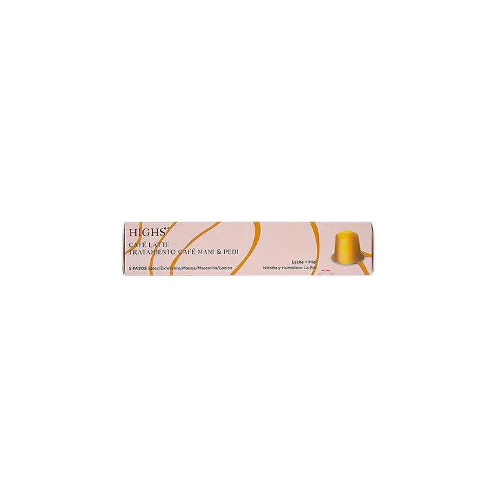 56509-High’s Caffe Latte Coffee Main &amp; Pedi Treatment 5 Steps +3
