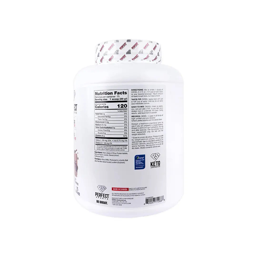 Perfect Diesel Whey Isolate Protein Powder Milk Choco 2.27kg
