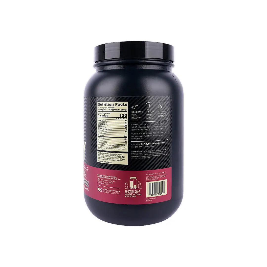 56512-ON Gold Standard Whey Protein Double Rich Chocolate -907g +2